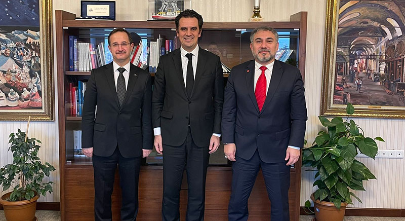 T.C. CUMHURBAŞKANLIĞI STRATEJİ VE BÜTÇE BAŞKANLIĞI BAŞKAN YARDIMCISI KUTLUHAN TAŞKIN'A ZİYARET