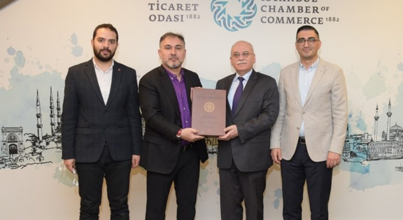 İstanbul Ticaret Odası YK Başkan Yard. Dr. İsrafil Kuralay'ı makamında ziyaret