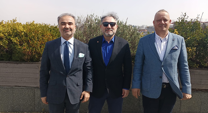 Çolakoğlu Grubu Enerji Üst Yöneticisi Hüseyin Karataş ve Giresun Alucra Belediye Başkanı Suat Aybar'la, Genel Başkanımız Bülent Şen görüşme gerçekleştirdi.