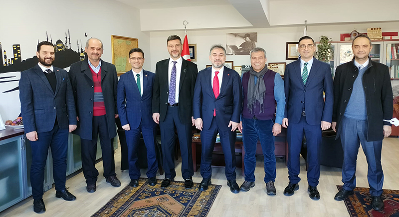 Sakarya Üniversitesi İletişim Fakültesi Dekanı Prof. Dr. Yusuf Adıgüzel'i Makamında Ziyaret 